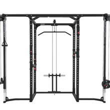 Load image into Gallery viewer, Commercial Grade Power Rack Cage Plus Cable Crossover Attachment (Black Colour)
