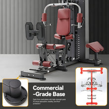 Load image into Gallery viewer, Lat Pulldown, Shoulder &amp; Chest &amp; Leg Press with High-Low Rowing Multi-Functional-Station – Pin Loaded
