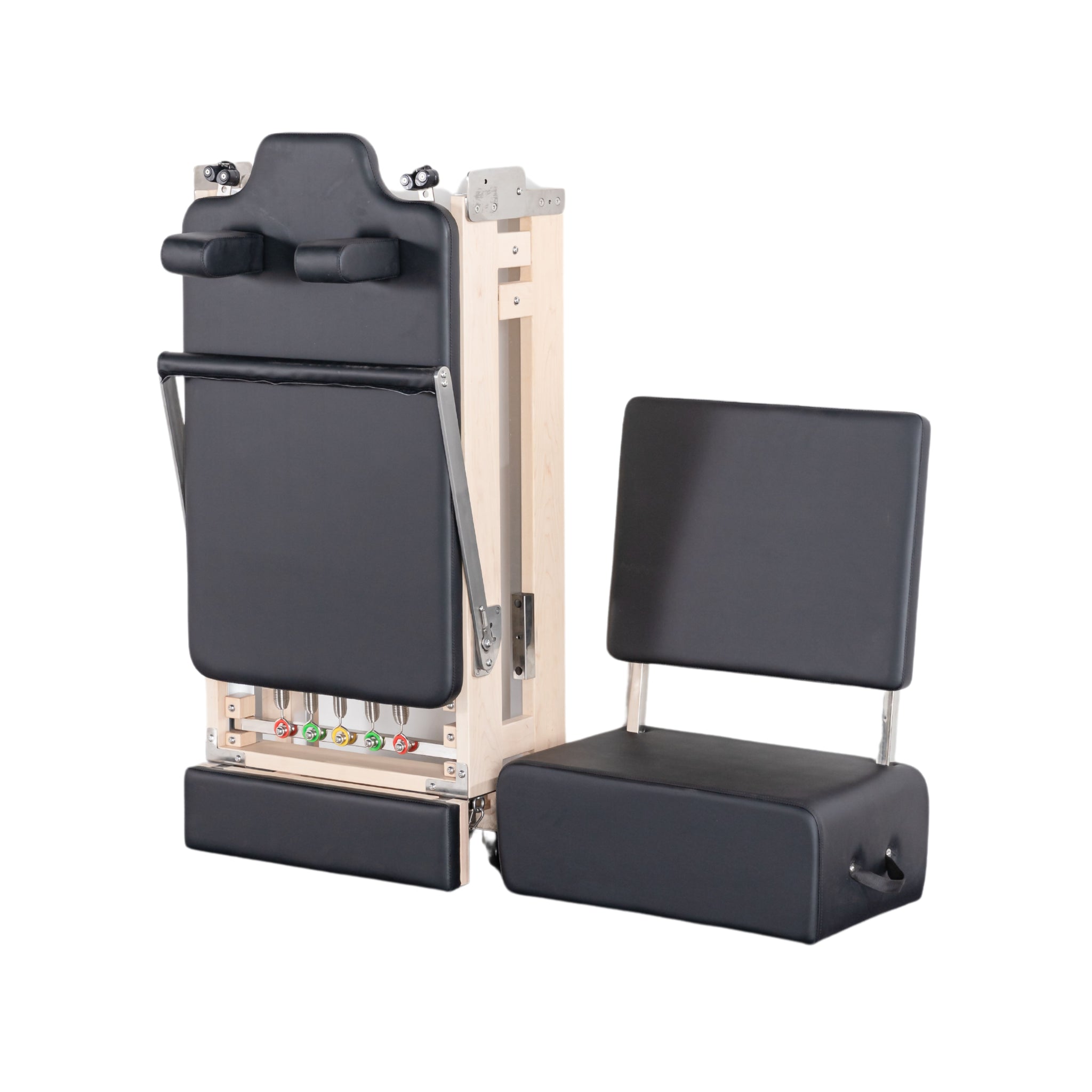 Foldable Pilates Reformer Oak Wood - Oli Joy Sports 