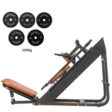 Load image into Gallery viewer, Oli Joy ProPress 45 — Commercial 45° Leg Press &amp; Hack Squat (2-in-1)150KG Rubber Bumper Plates
