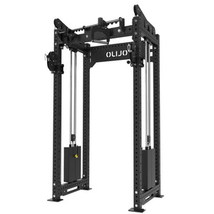 Cable Crossover Trainer Modular Power Rack System Pin Loaded with Adjustable Chin-up Bar