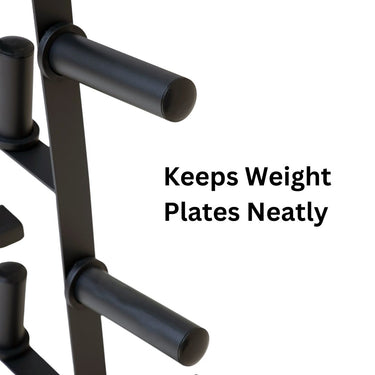 Olympic Weight Plates Storage Tower Weight Plates Storage Rack - Oli Joy Sports 