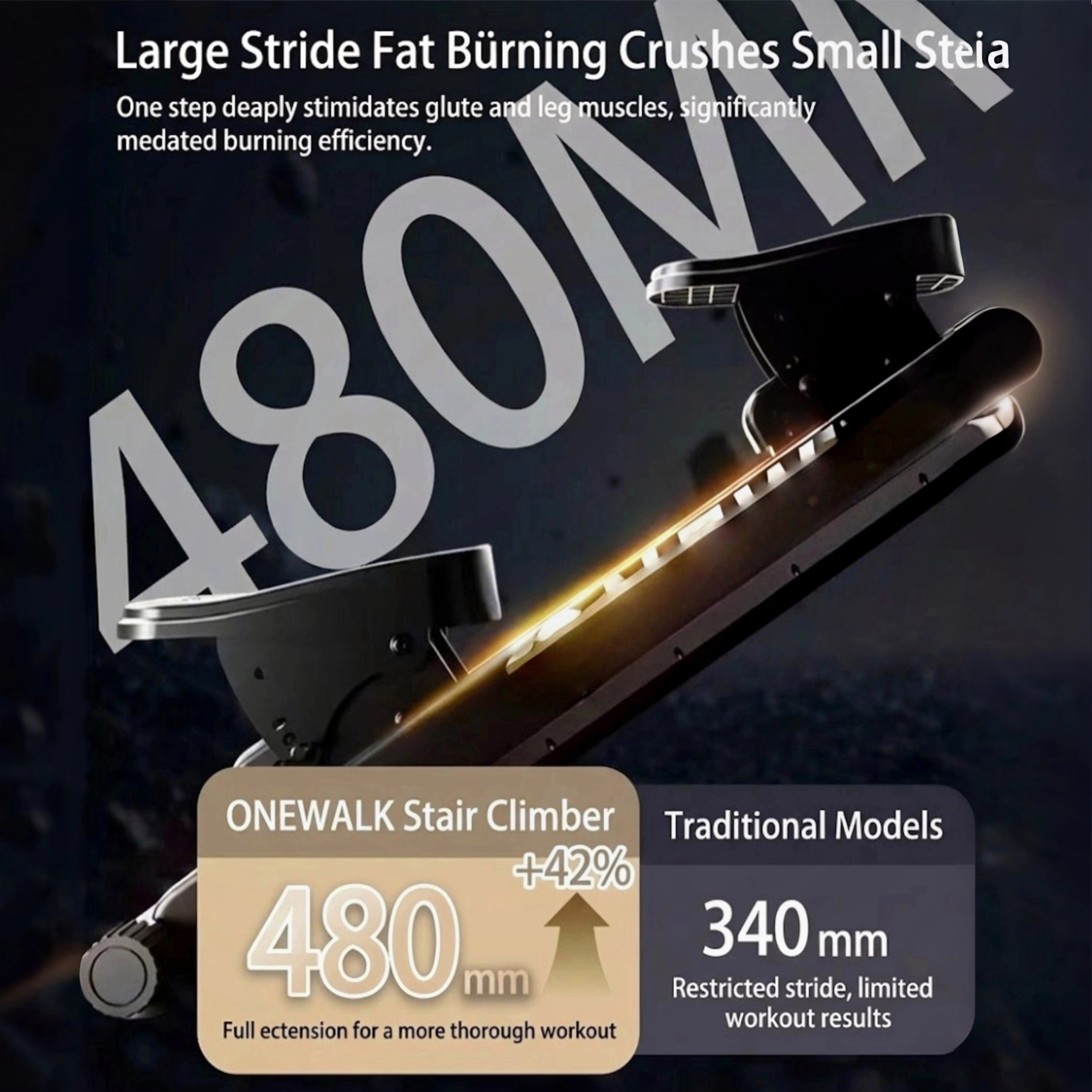 Oli Joy Magnetic Vertical Stair Climber — 8-Level Magnetic Resistance for Home Gym