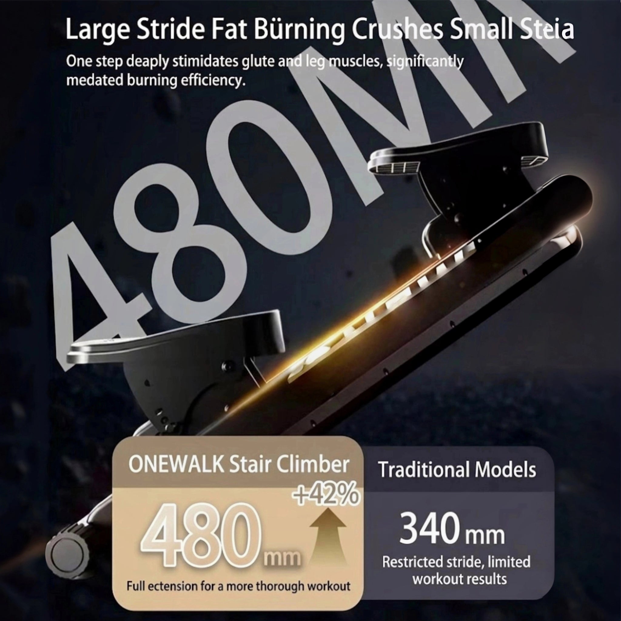 Oli Joy Magnetic Vertical Stair Climber — 8-Level Magnetic Resistance for Home Gym