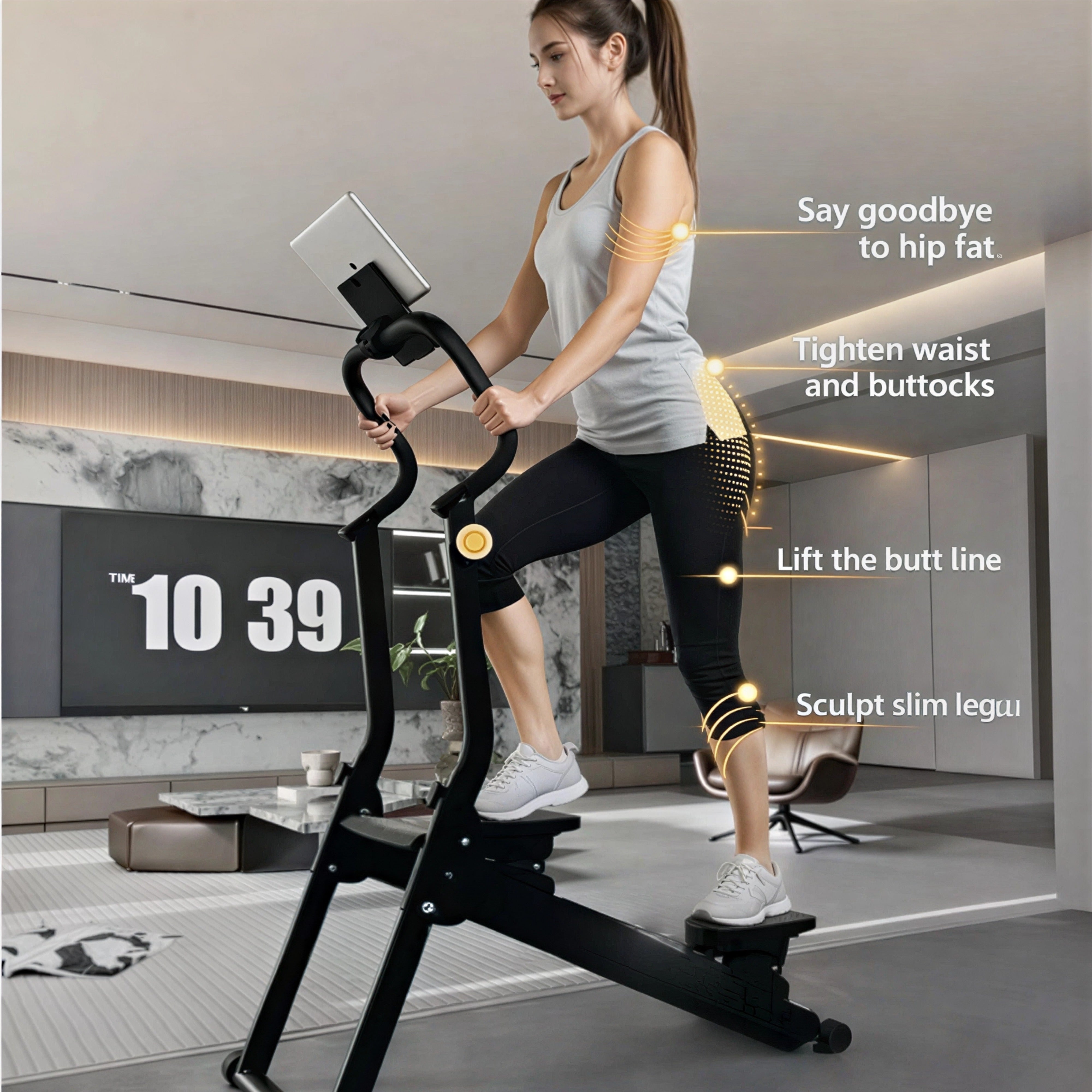 Oli Joy Magnetic Vertical Stair Climber — 8-Level Magnetic Resistance for Home Gym