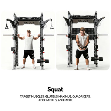 Preorder OLI JOY Commercial Pin-Loaded Smith Machine with Cable Crossover