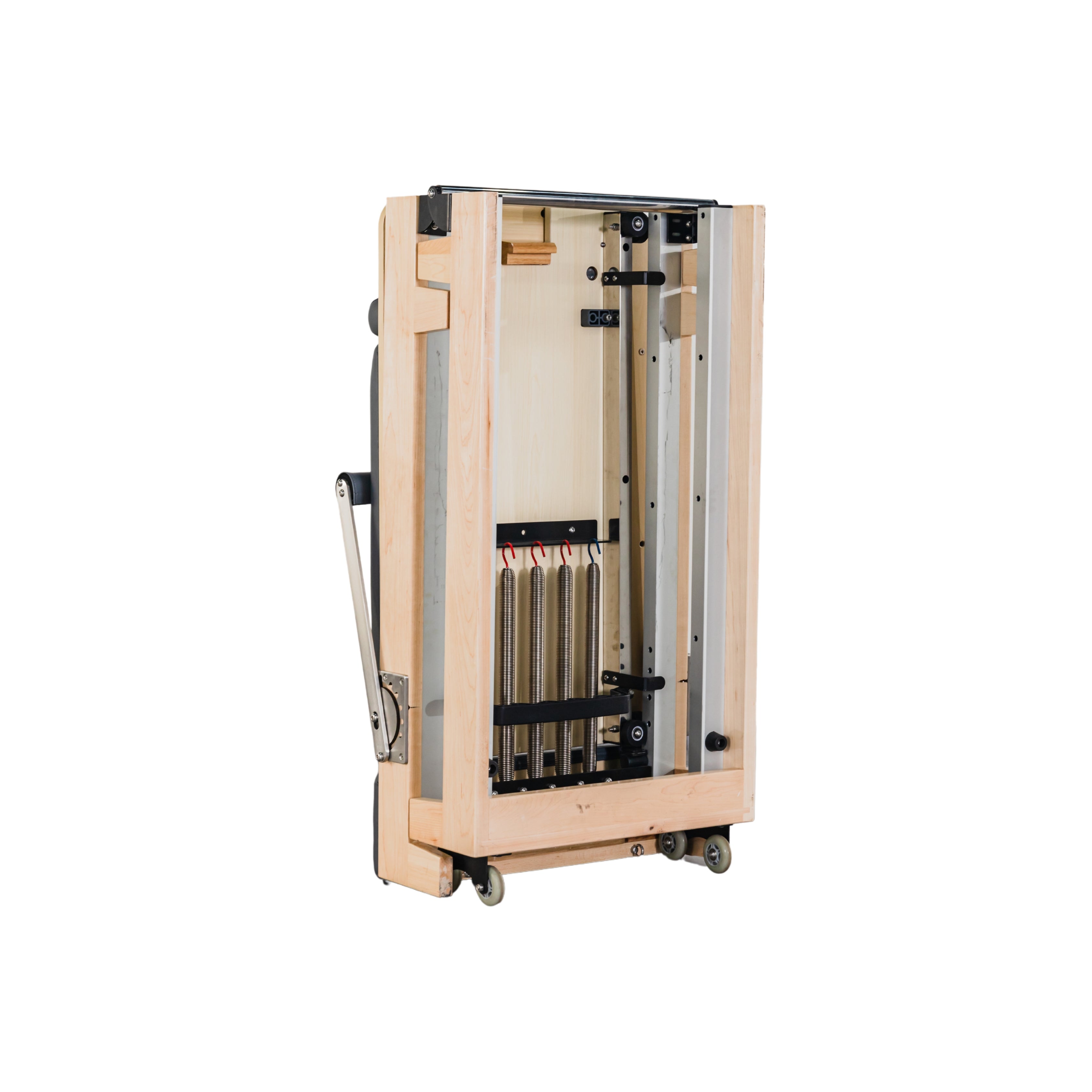 Foldable Pilates Reformer Oak Wood - Oli Joy Sports 