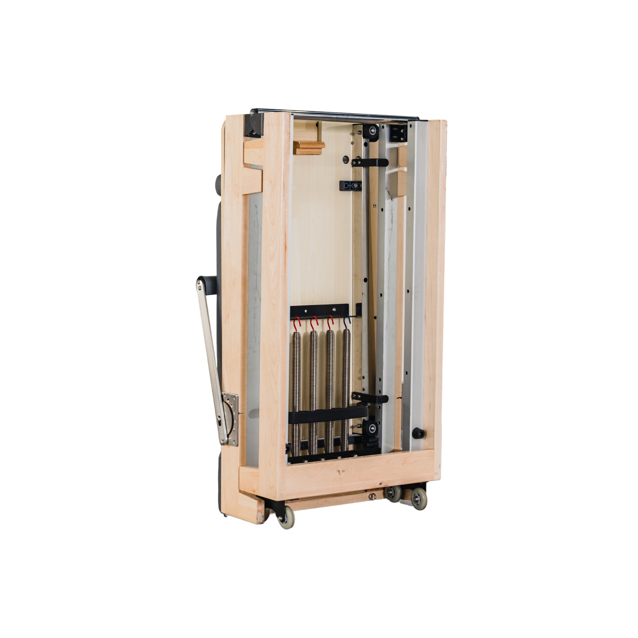 Foldable Pilates Reformer Oak Wood - Oli Joy Sports 