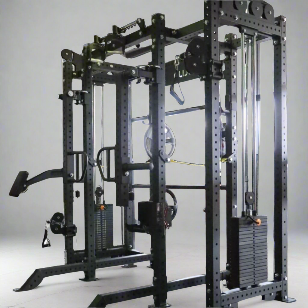 Ultimate Multi function Power Rack Pin Loaded Cable System Modular Power Rack System