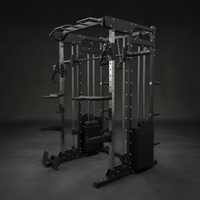 Load image into Gallery viewer, 10-in-1 Professional Power Rack: Smith Machine, Dual Adjustable Pulley &amp; Pull-Up Station
