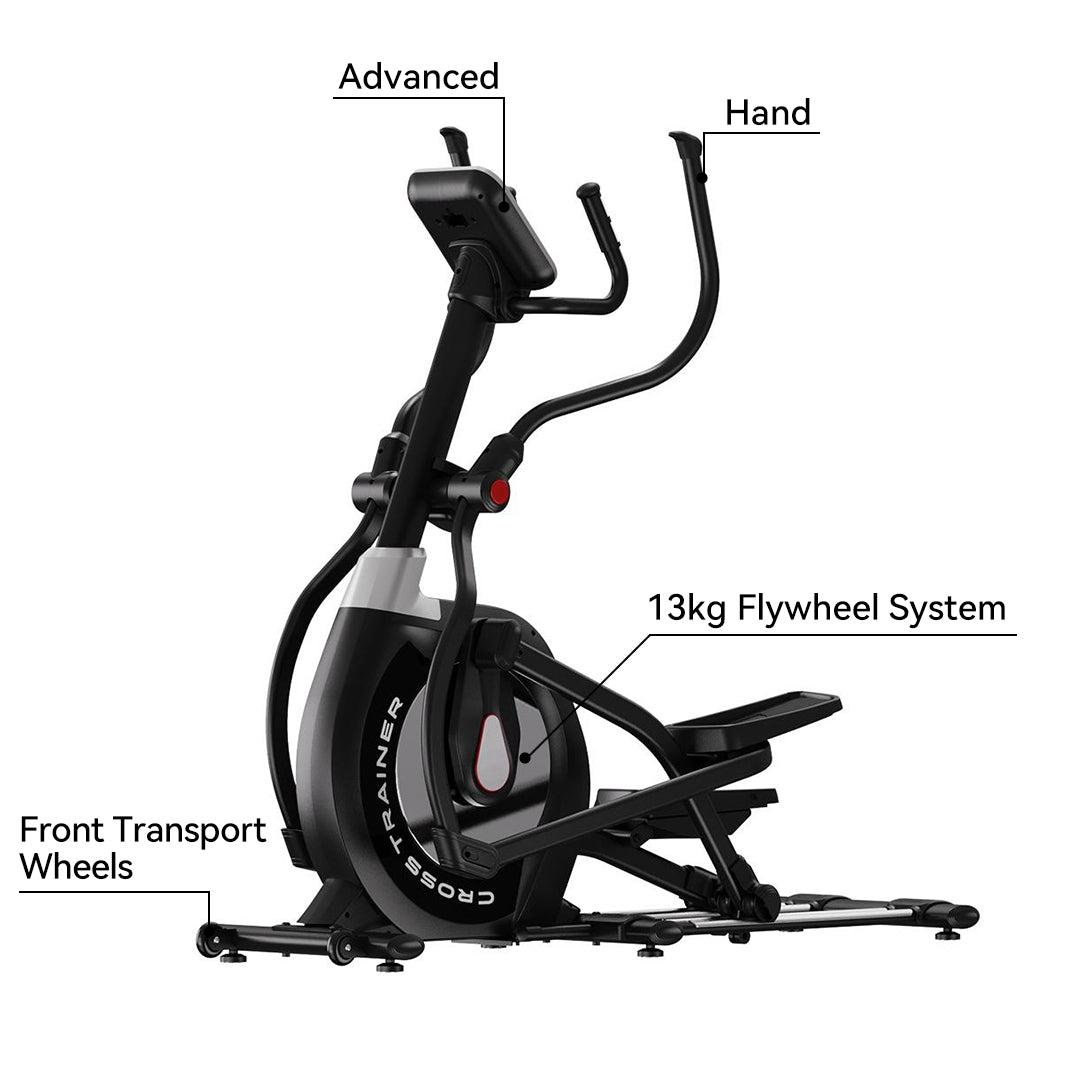 Oli Joy StrideMax 500 — Front-Drive Elliptical, 500 mm Stride, 16-Level Resistance