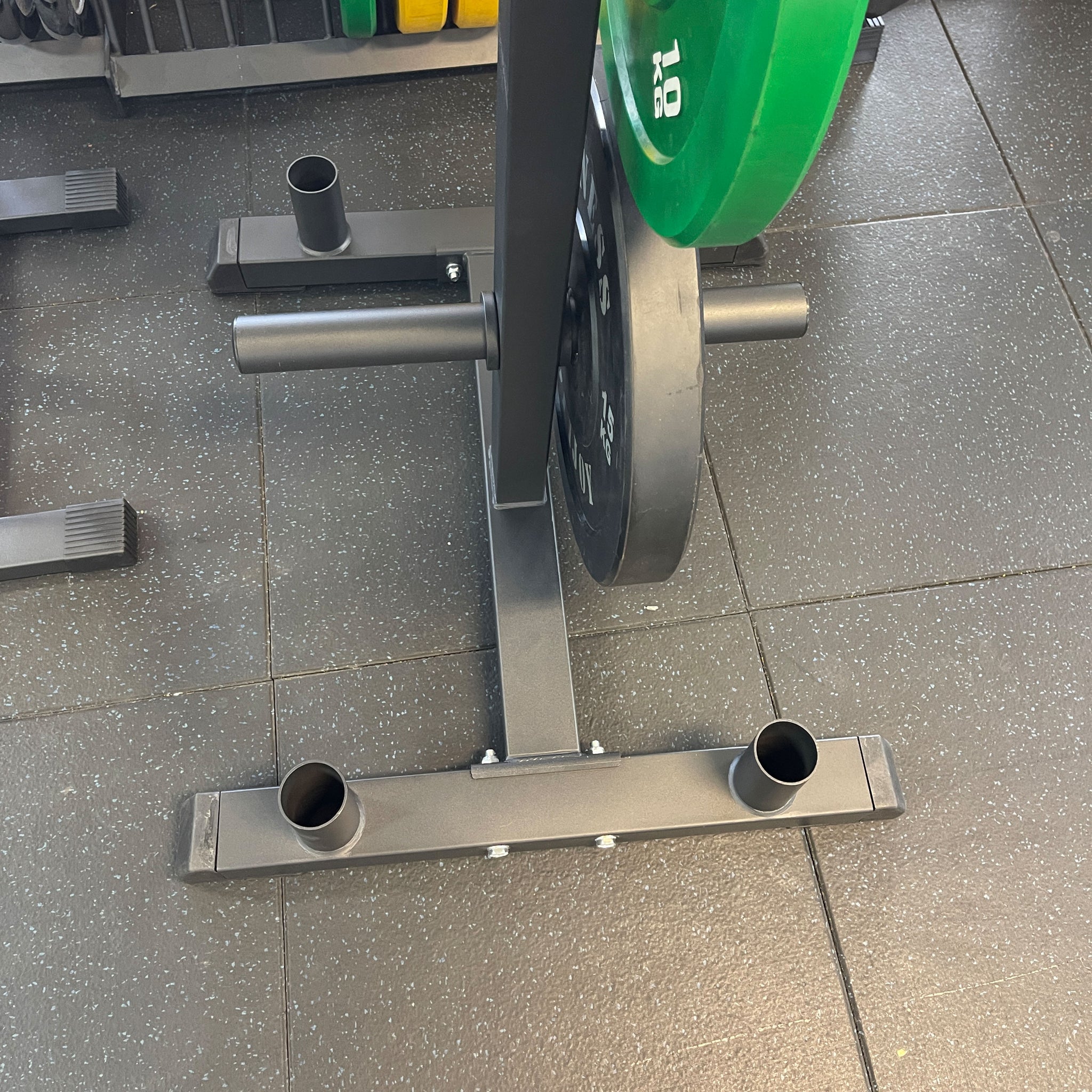 Olympic Weight Plates Steel Rack Holder & Bar Stand - Oli Joy Sports 