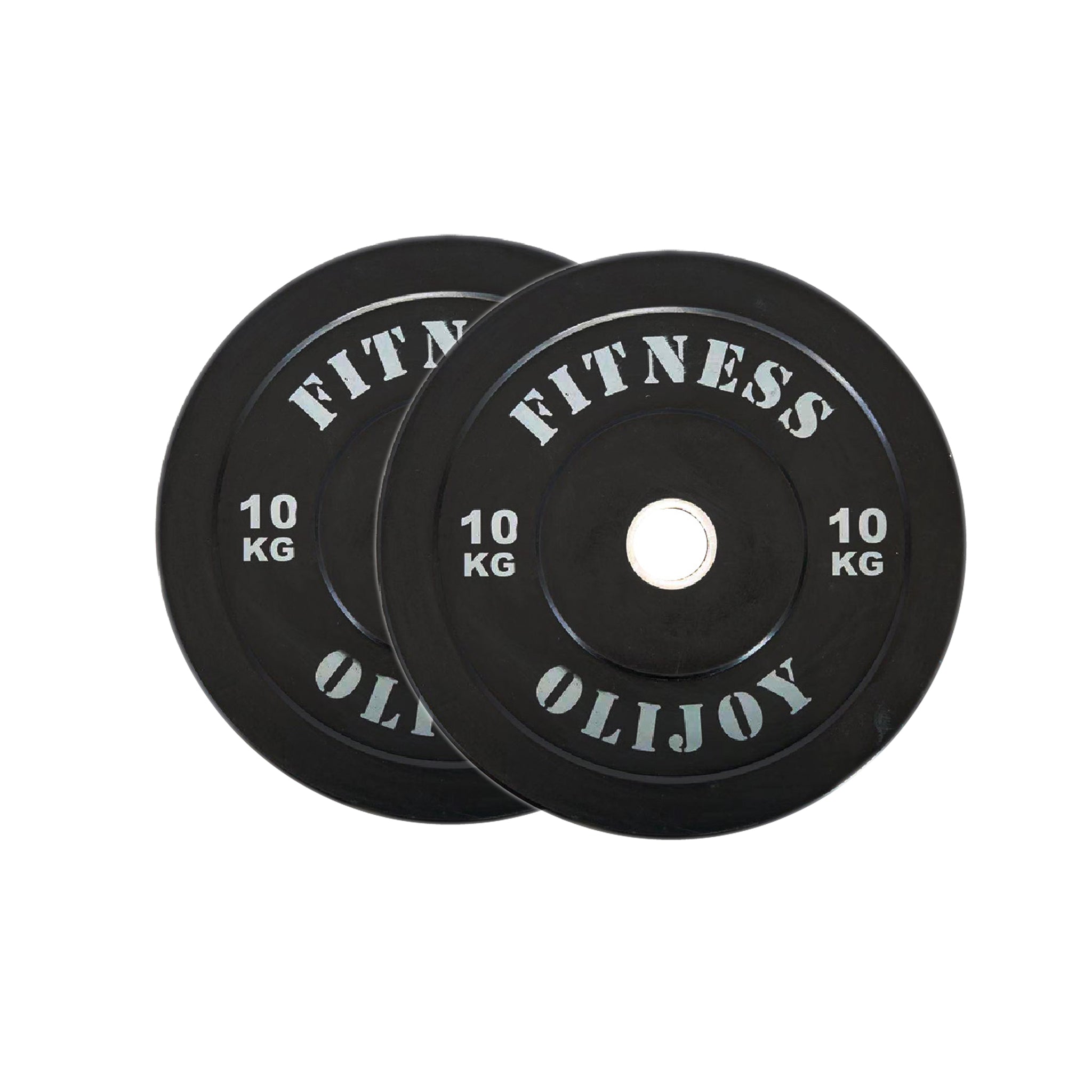 150kg Black Bumper Plates & Barbell Bundle (2.2m bar) - Oli Joy Sports 