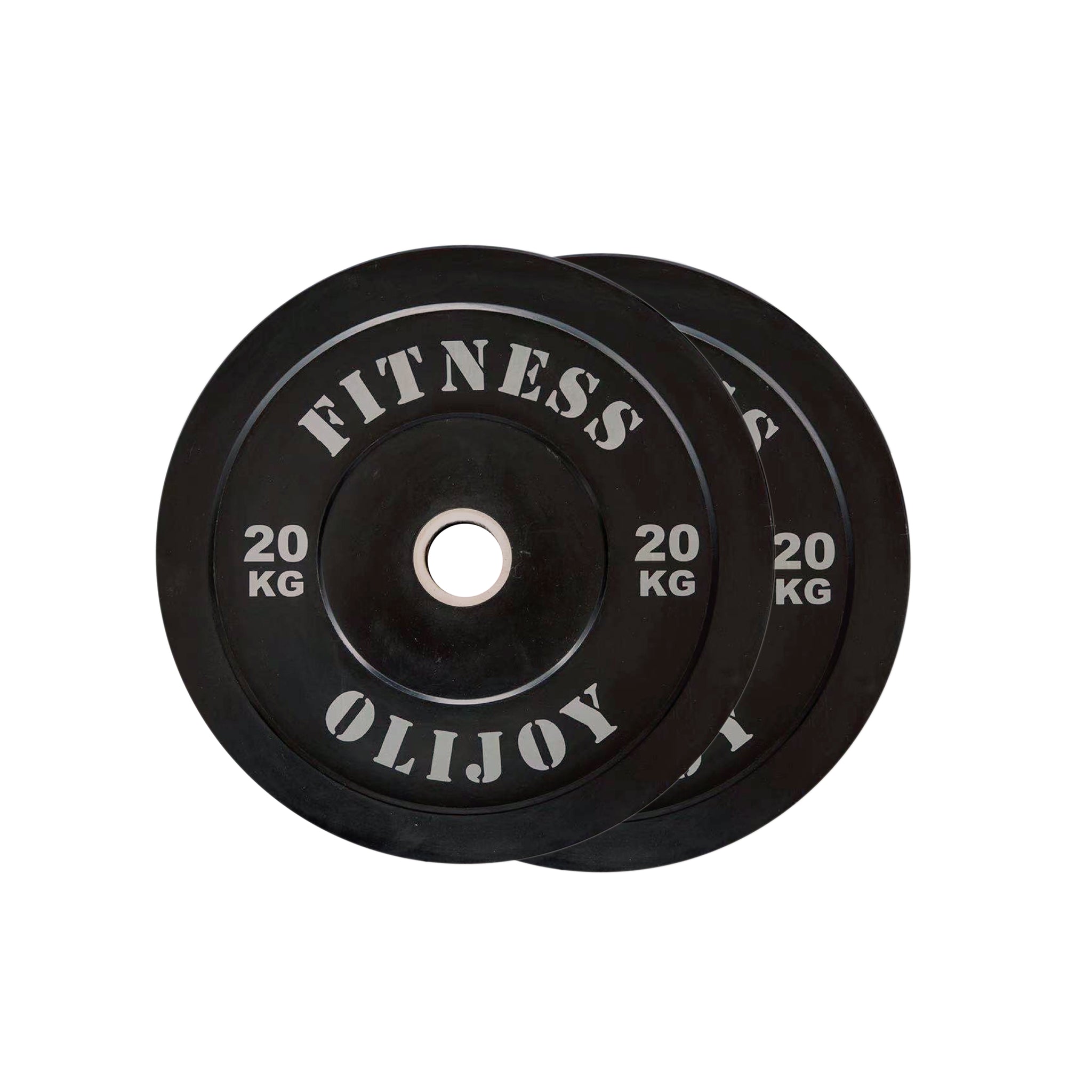 150kg Black Bumper Plates & Barbell Bundle (2.2m bar) - Oli Joy Sports 