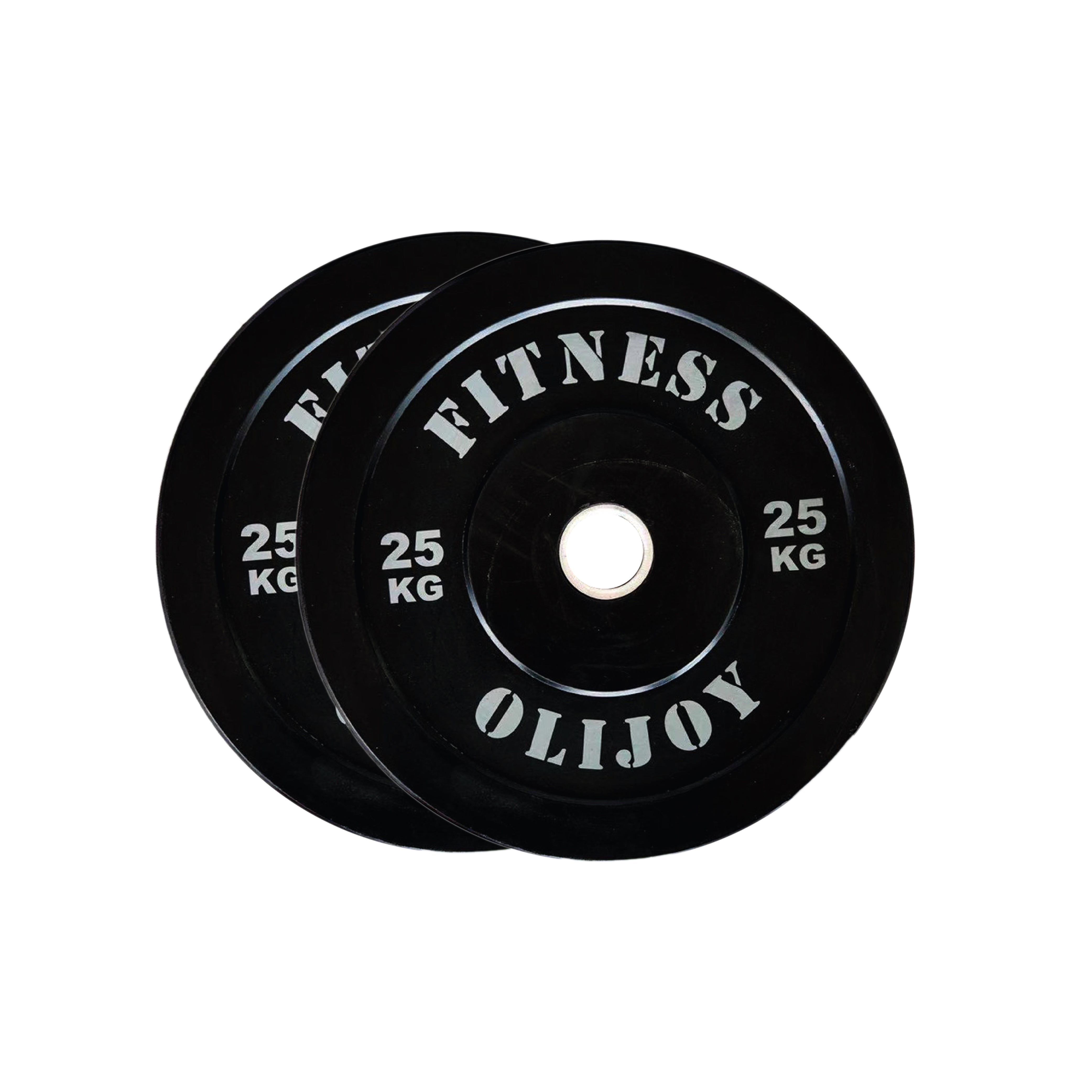 150kg Black Bumper Plates & Barbell Bundle (2.2m bar) - Oli Joy Sports 