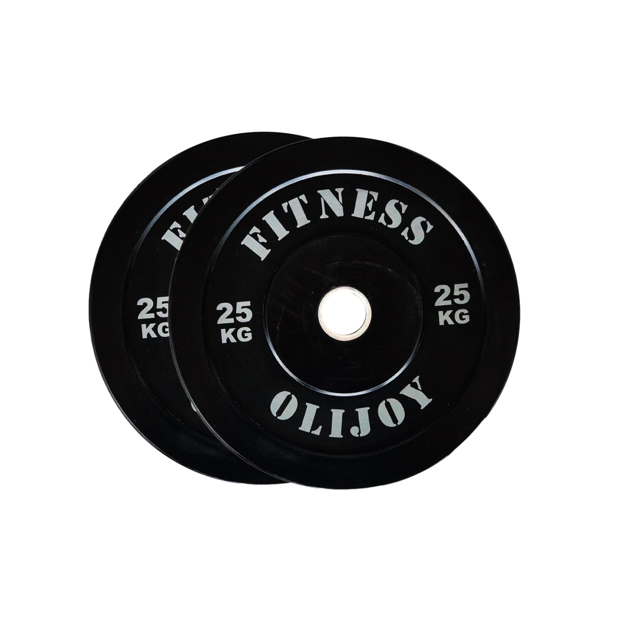 150kg Black Bumper Plates & Barbell Bundle (2.2m bar) - Oli Joy Sports 