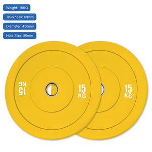 150kg Colour Bumper Plates Bundle (5/10/15/20/25)
