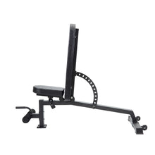 Load image into Gallery viewer, Multifunctional Squat Rack Bundle - 100kg Black Bumper Weight Plates, Barbell &amp; Workout Bench
