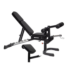 Load image into Gallery viewer, Adjustable Heavy Duty Workout Bench Plus Bicep Curl Attachment &amp; Leg Curl Attachment
