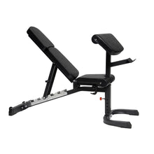 Load image into Gallery viewer, Adjustable Heavy Duty Workout Bench Plus Bicep Curl Attachment
