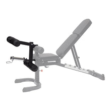 Load image into Gallery viewer, Ultimate 3.0mm Cable Crossover+Adjustable Bench  Leg Curl Attachment plate load &amp; Free Weight Training System（100kg black bumpper plates weights））
