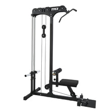 Load image into Gallery viewer, Lat Pull Down Low Row Machine Bundle - 100kg Rubber Weight Plates
