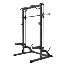 Load image into Gallery viewer, Pre Order Half Rack Smith Machine Bundle - 155kg Rubber Weight Plates &amp; Adjustable Bench
