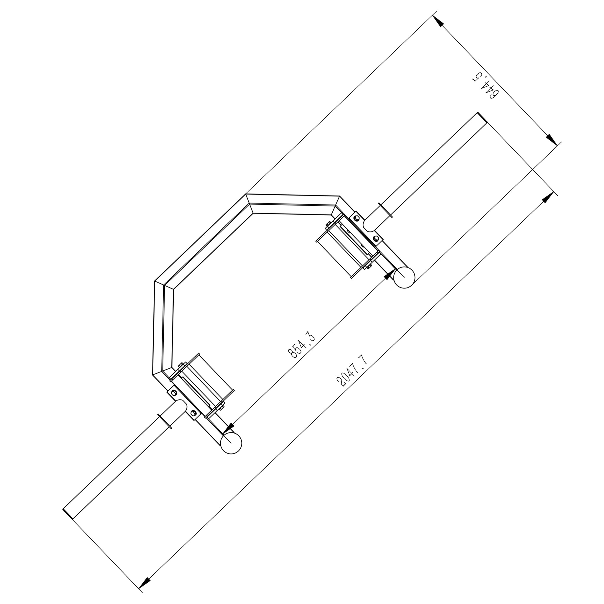 Open Multi Grip Hex Trap Bar - Oli Joy Sports 
