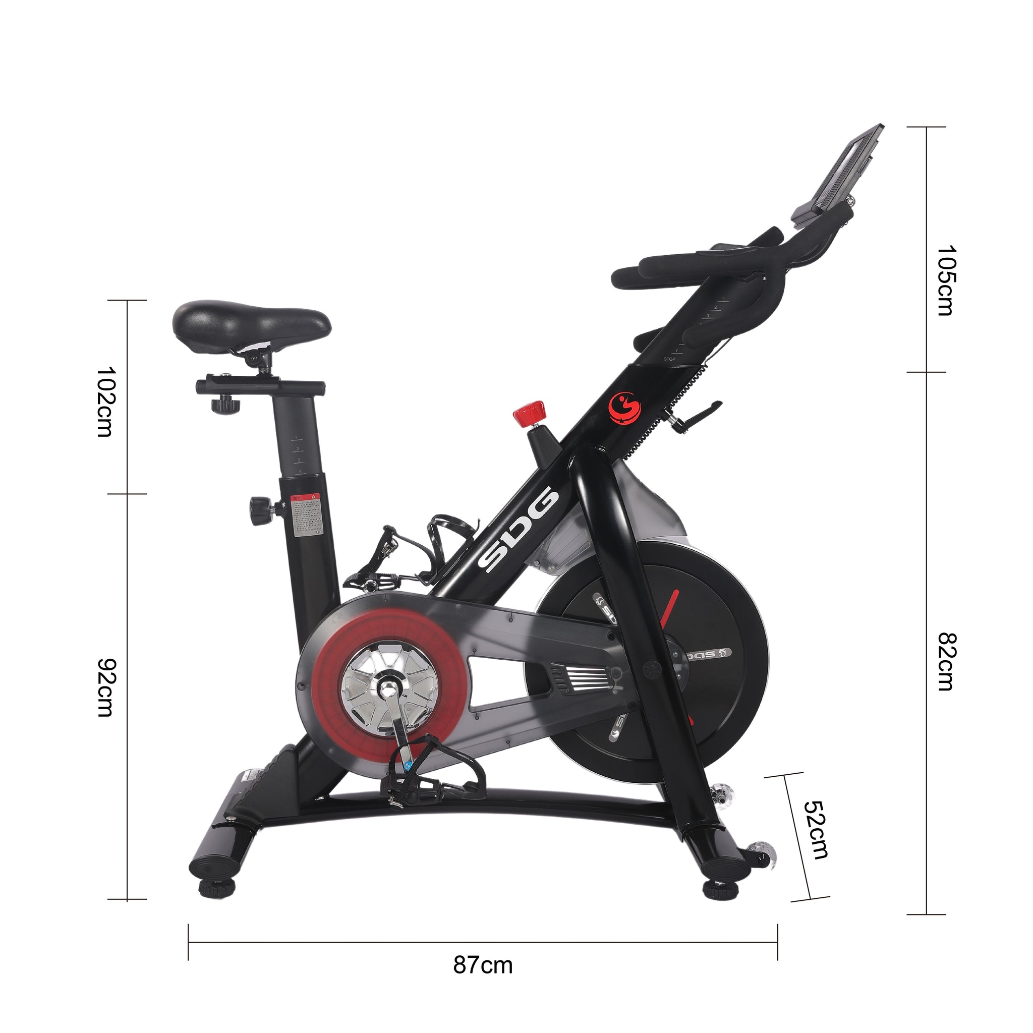 6KG Flywheel Spin Exercise Bike Magnetic Adjustable Resistance System - Oli Joy Sports 