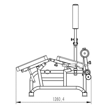 OLI JOY Home Gym Leg Extension & Leg Curl Machine