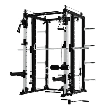Premium Grade Smith Machine Squat Rack Lat Pull Down Crossover Machine Bundle