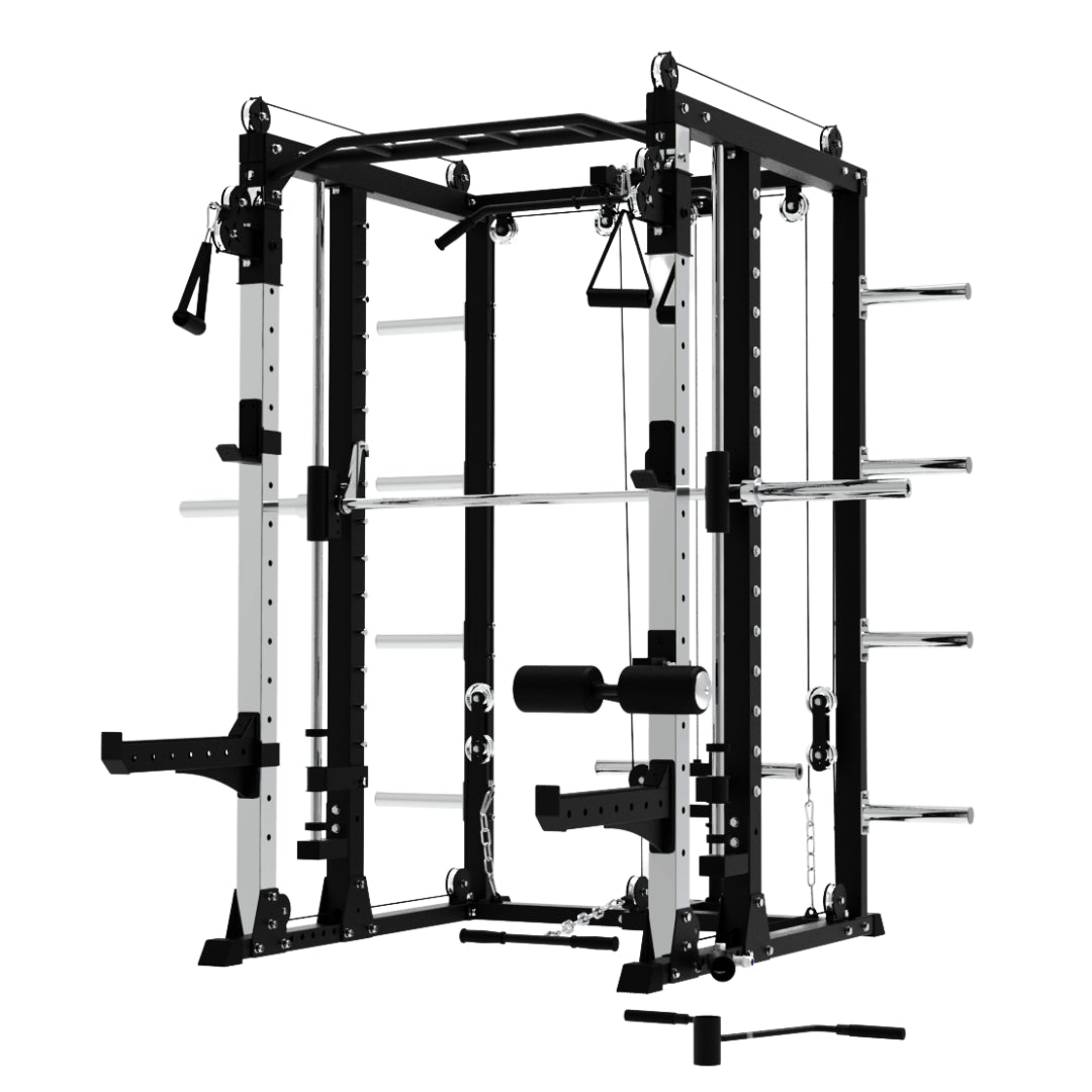 Premium Grade Smith Machine Lat Pull Down Crossover Machine+ Bench