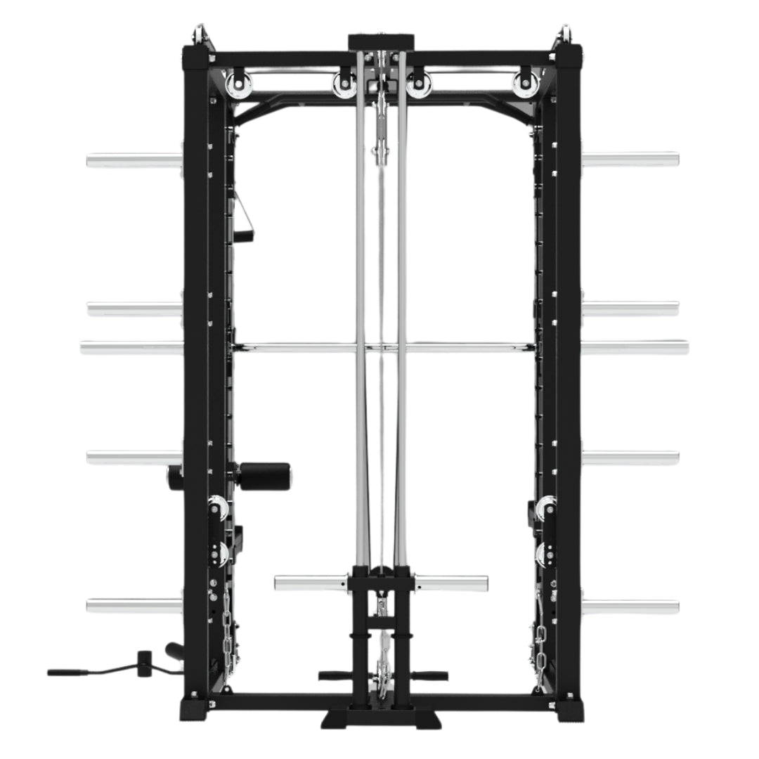 Premium Grade Smith Machine Squat Rack Lat Pull Down Crossover Machine - Oli Joy Sports 