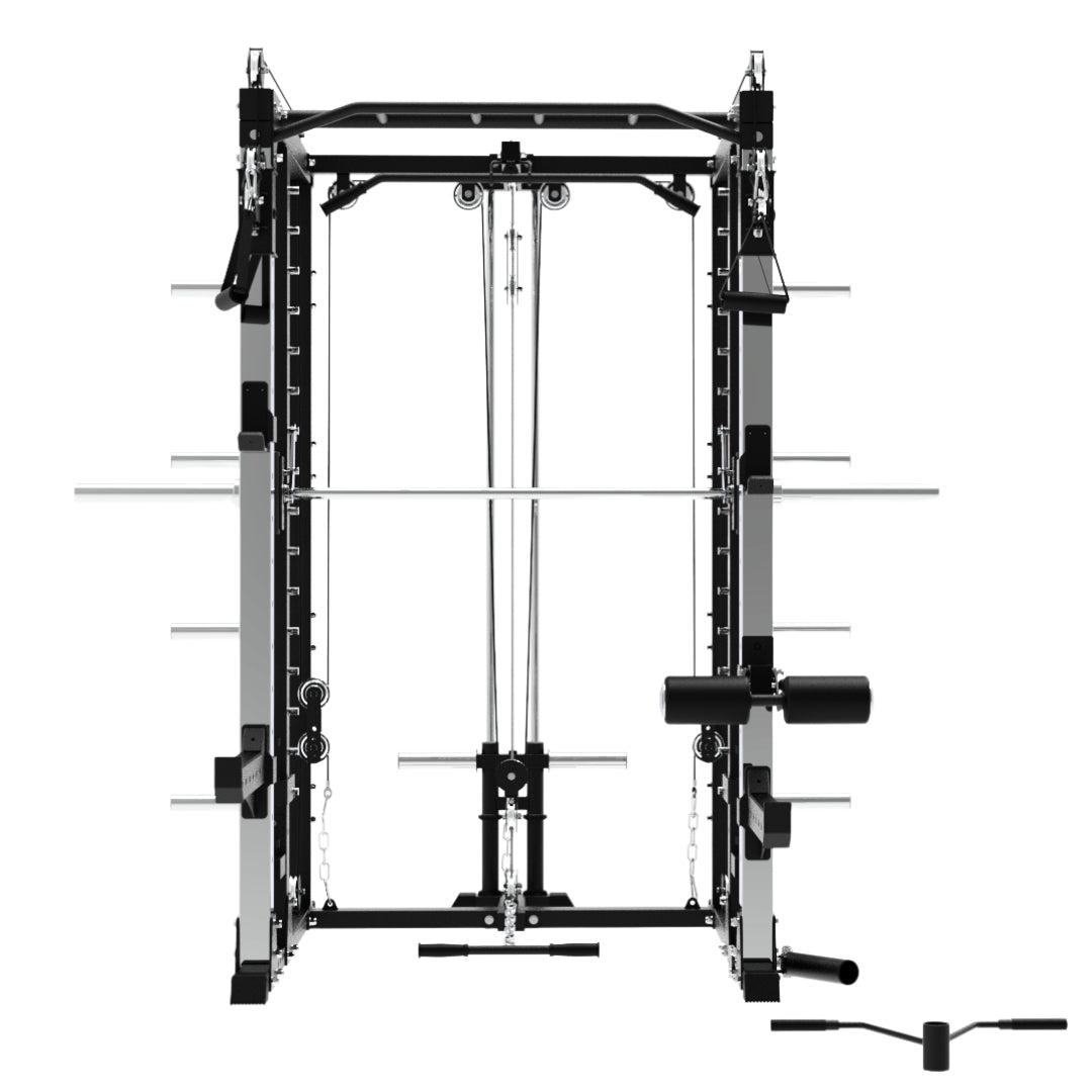 Premium Grade Smith Machine Squat Rack Lat Pull Down Crossover Machine - Oli Joy Sports 