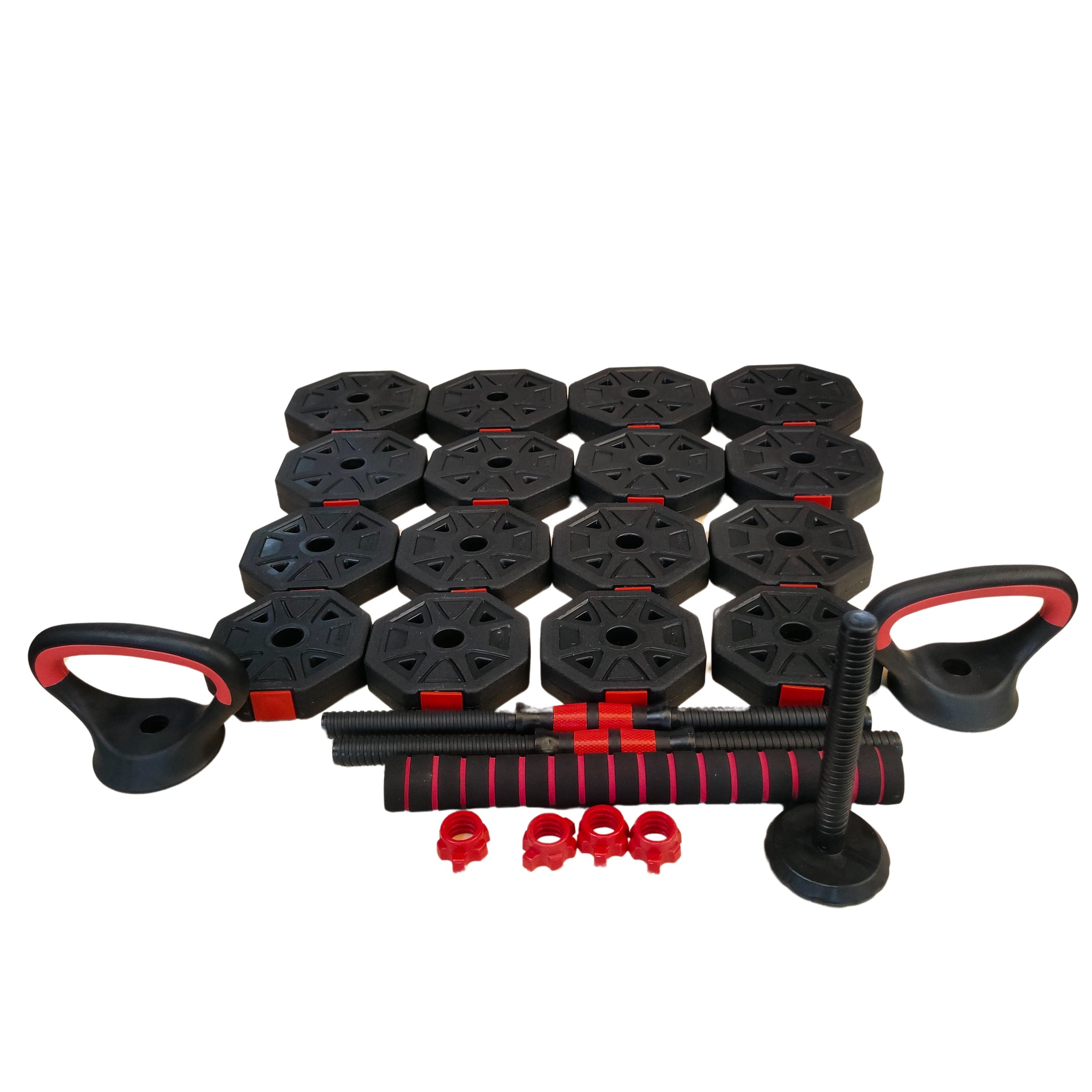 3 in 1 Adjustable Dumbbell, Barbell & Kettlebell Set - Oli Joy Sports 