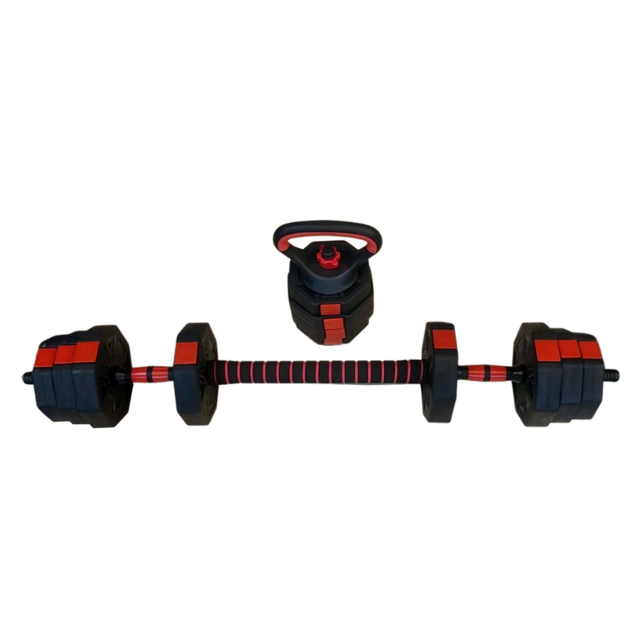 3 in 1 Adjustable Dumbbell, Barbell & Kettlebell Set - Oli Joy Sports 