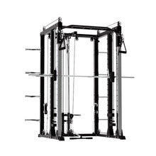 Load image into Gallery viewer, Pre Order Premium Smith Machine Bundle - 100kg Black Bumper Plates, Barbell &amp; Bench

