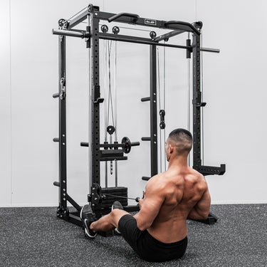 Commercial Grade Smith Machine With Weights Squat Rack Crossover Machine - Oli Joy Sports 