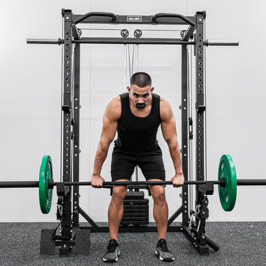 Commercial Grade Smith Machine With Weights Squat Rack Crossover Machine - Oli Joy Sports 