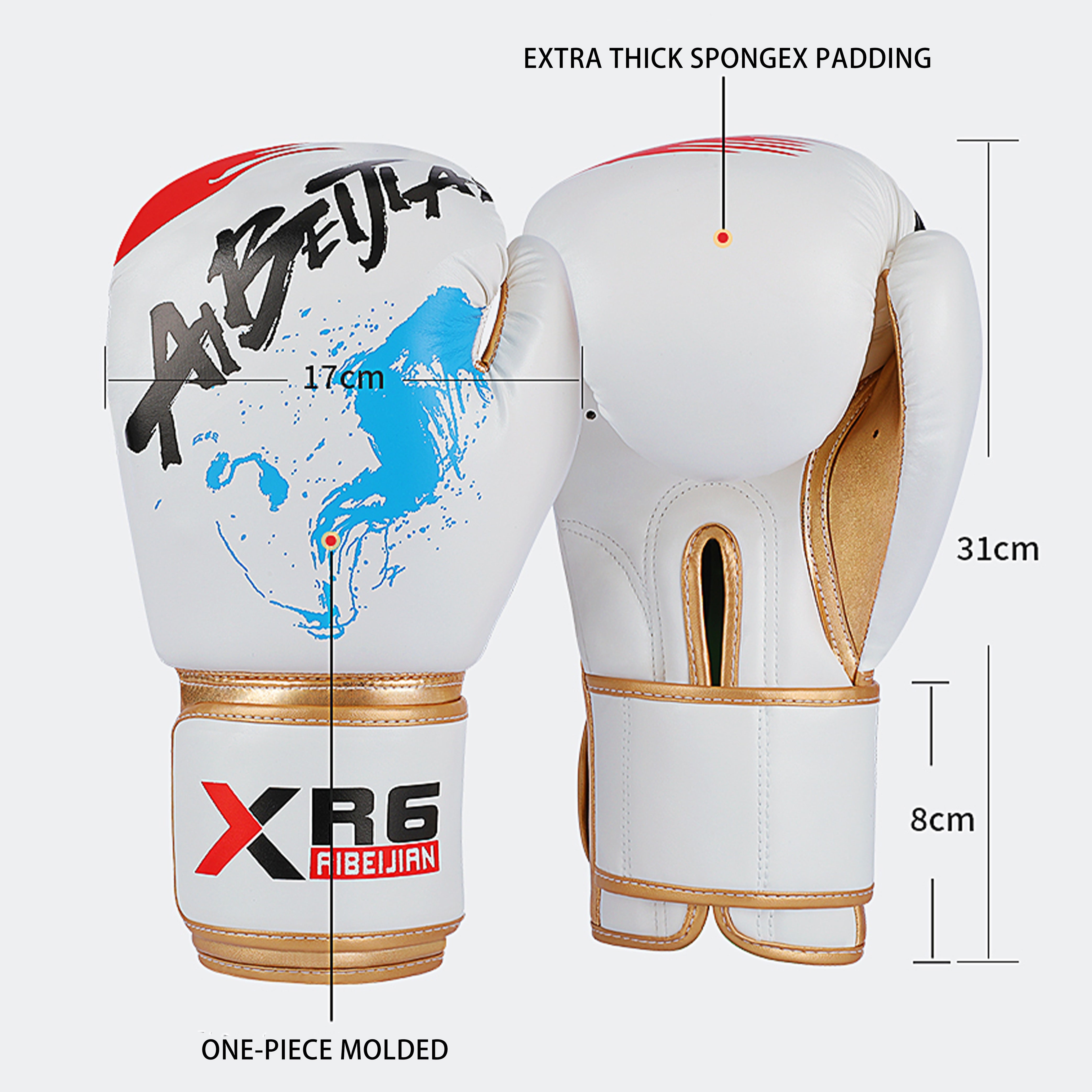 Professional Boxing Gloves 10oz/ 12oz Punching Fighting Competition Gloves - Oli Joy Sports 