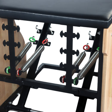 Split-Pedal Stability Pilates Chair Maple Wood - Oli Joy Sports 