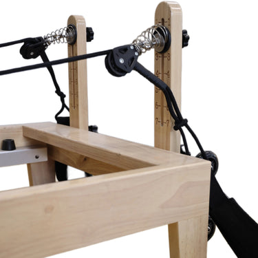 OLI JOY Home Foldable Oak Wood Pilates Reformer