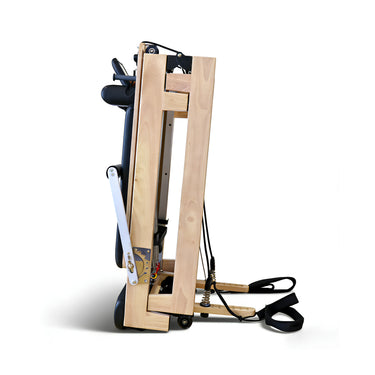 OLI JOY Home Foldable Oak Wood Pilates Reformer