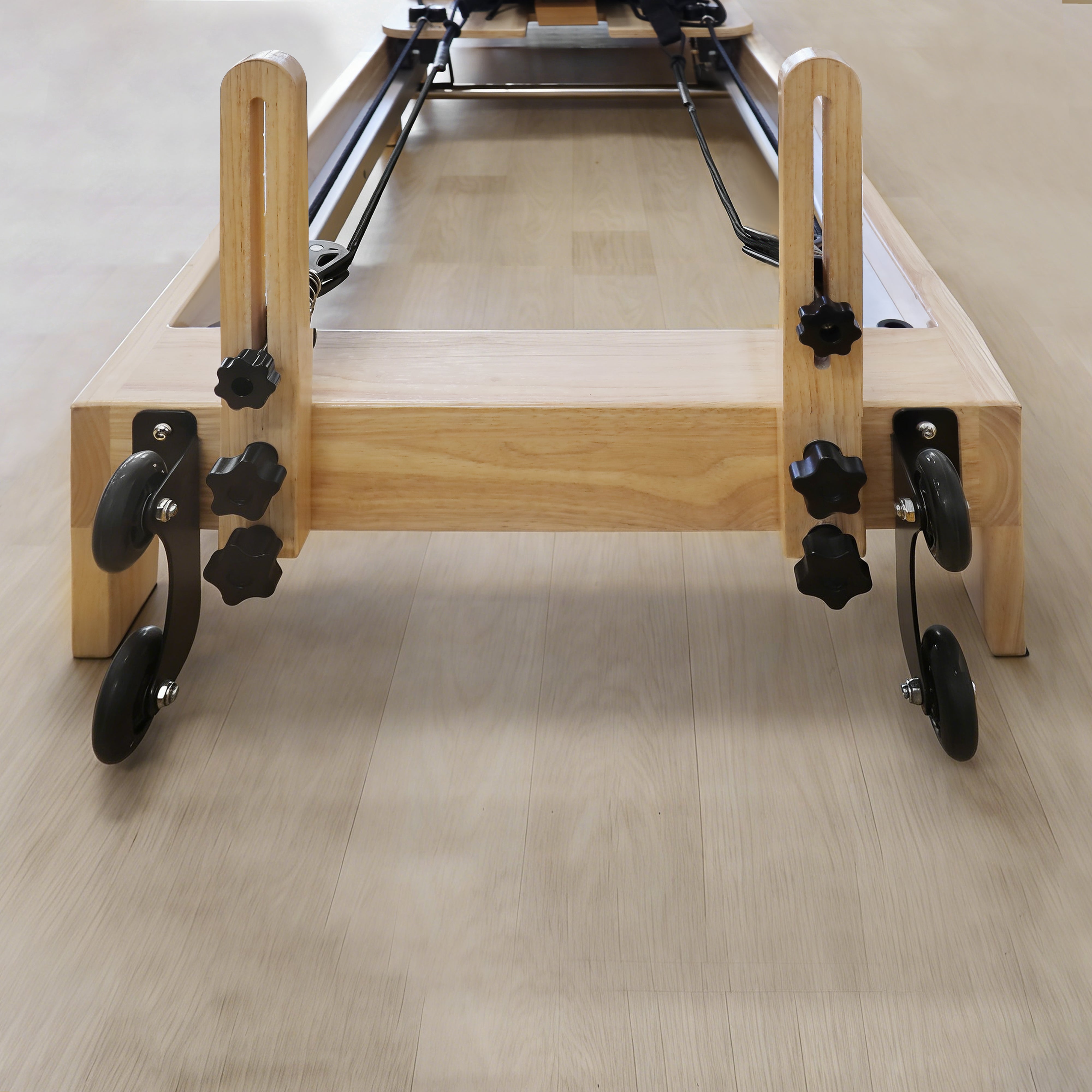 OLI JOY Home Foldable Oak Wood Pilates Reformer