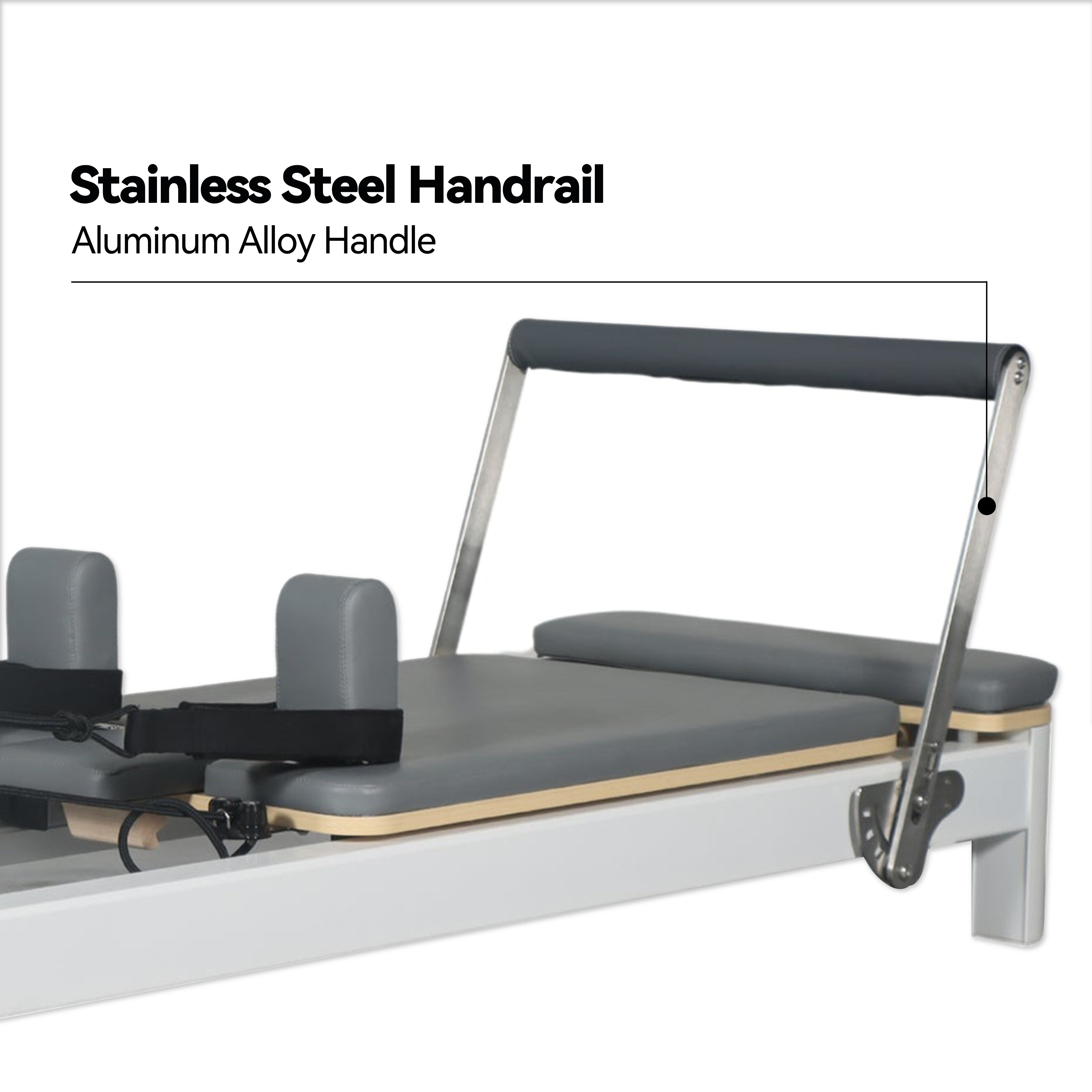 Oli Joy Premium Aluminium-Frame Pilates Reformer — Spring Resistance Machine for Home & Studio