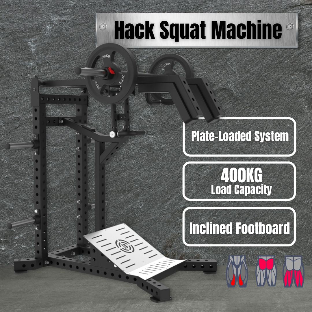 Commercial Hack Squat Machine Standing Hack Squat Machine Plate Loaded - Oli Joy Sports 