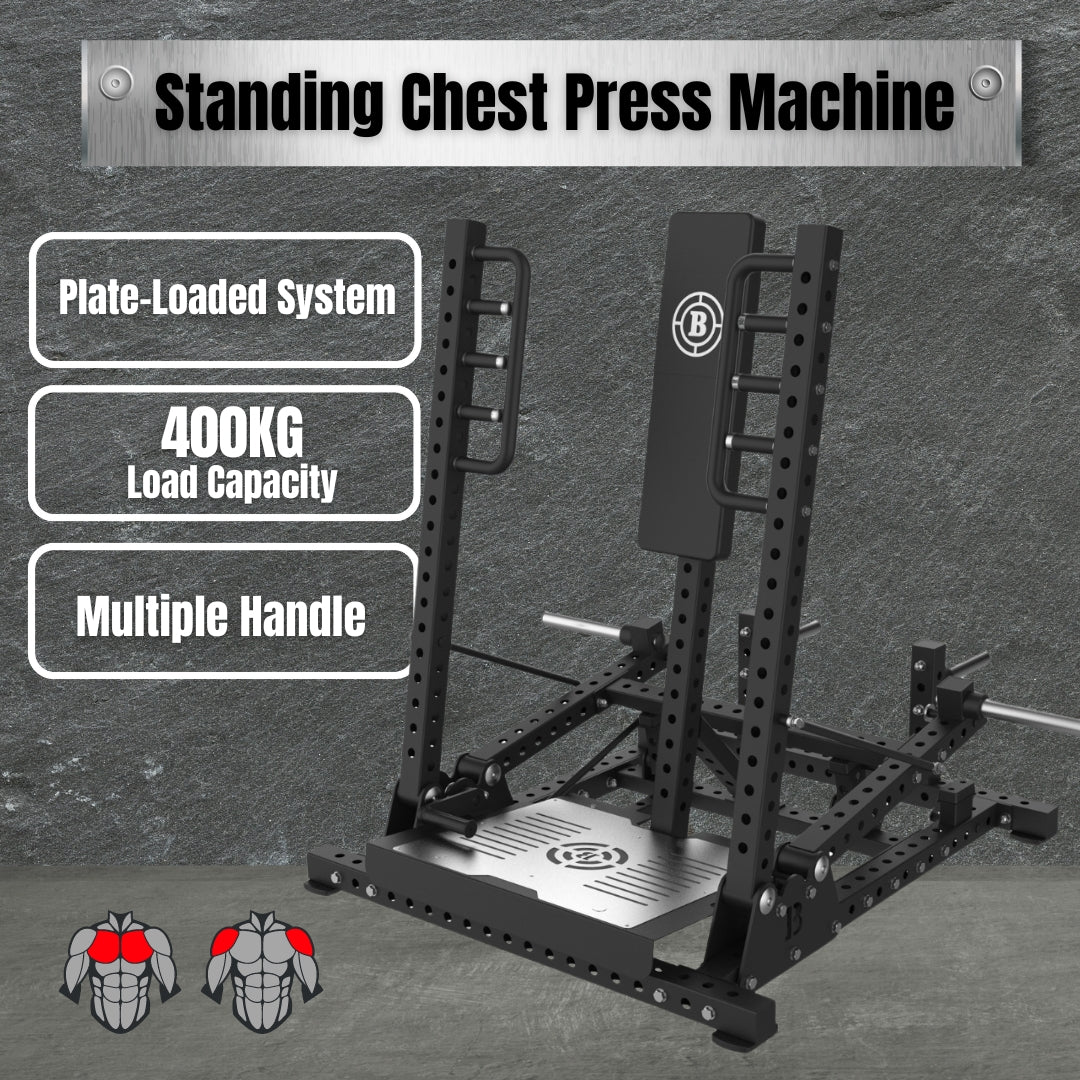 Commercial Standing Chest Press Machine - Oli Joy Sports 