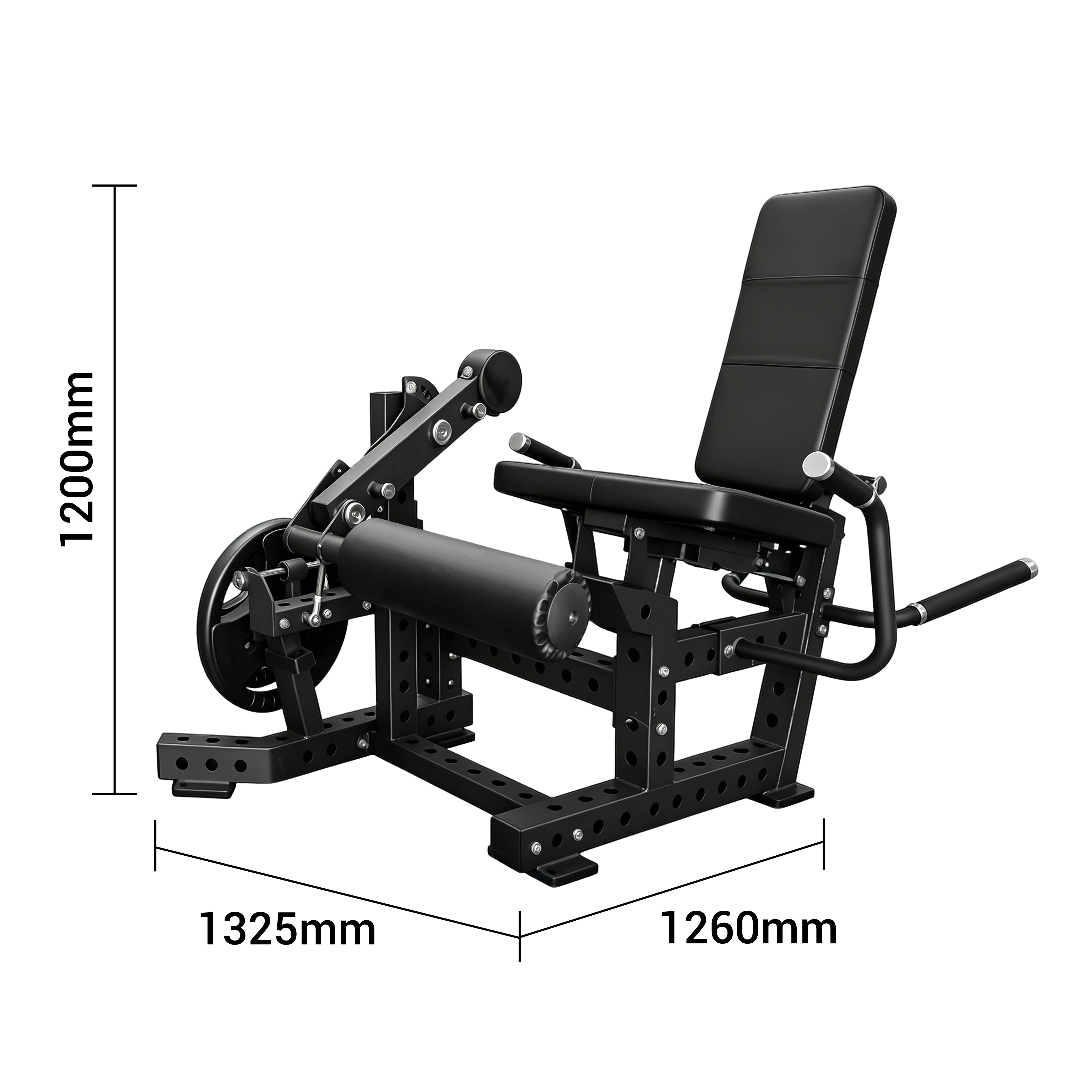 OLI JOY Premium Plate-Loaded Leg Curl & Extension