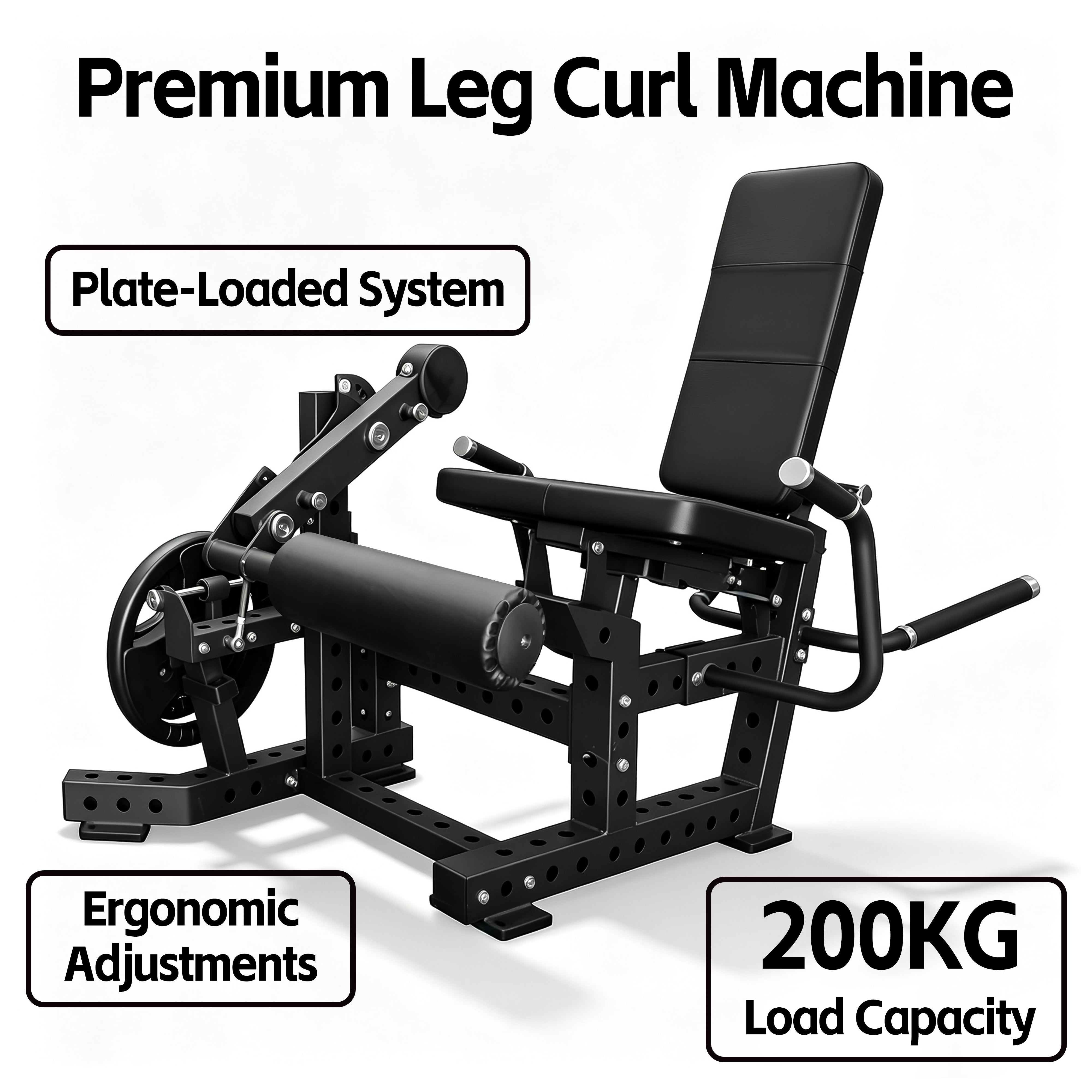 OLI JOY Premium Plate-Loaded Leg Curl & Extension