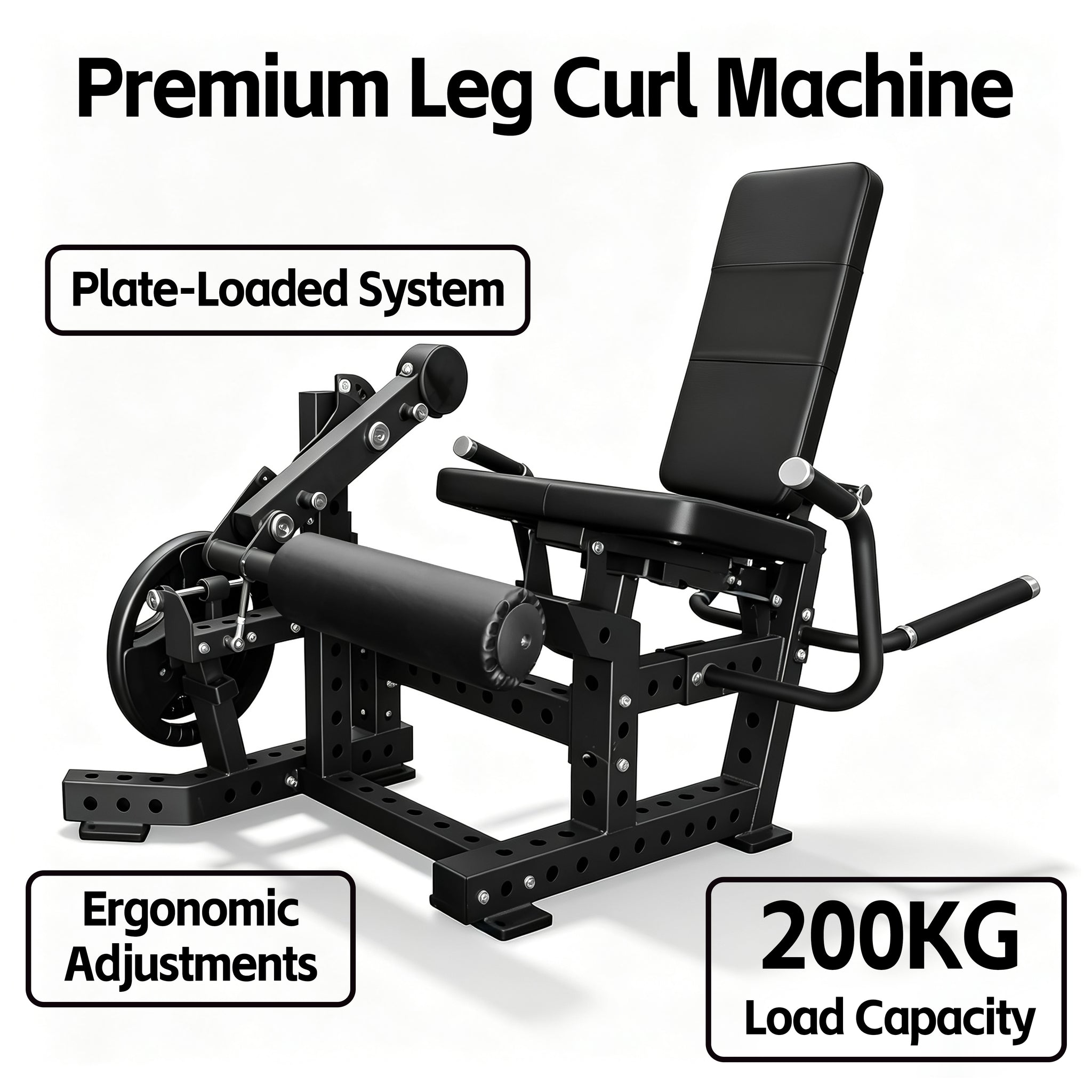 OLI JOY Premium Plate-Loaded Leg Curl & Extension